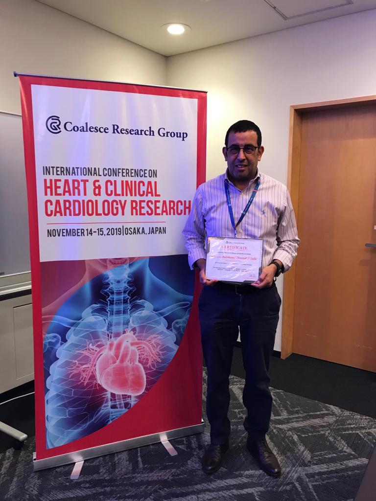 Best Keynote Presentation at the Heart & Clinical Cardiology Research Conference in Osaka, Japan.